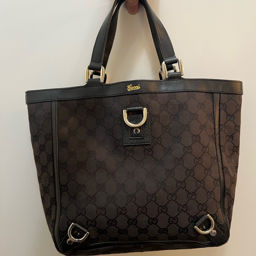Gucci GG Canvas Abbey Small Tote Bag